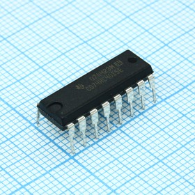 Фото 1/2 CD74HC4015E, Shift Register Dual 4-Bit Serial to Parallel 16-Pin PDIP Tube