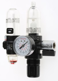 Фото 1/3 BL07-201, G 1/4 FRL, Automatic Drain, 40μm Filtration Size - Without Pressure Gauge