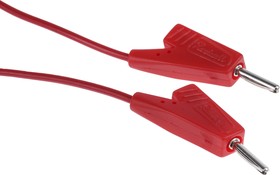 Фото 1/4 R929101/C290001-20CM, 2 mm Connector Test Lead, 5A, 250V ac, Red, 200mm Lead Length