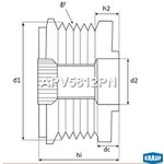 APV5812PN, Шкив обгонный генератора