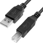 4PH-R90014, 4ПХ Кабель 1.0m USB AM/BM, черный