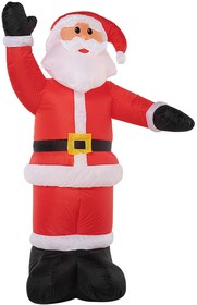 Фото 1/9 511-112, 3D фигура надувная Дед Мороз приветствует, размер 240 см, внутренняя подсветка 5 LED, компрессор с а