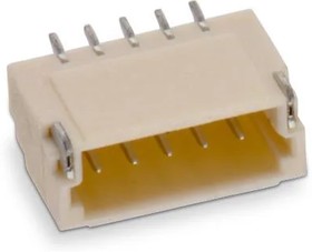 665102131822, Pin Header, Wire-to-Board, 1 мм, 1 ряд(-ов), 2 контакт(-ов), Поверхностный Монтаж, Серия WR-WTB