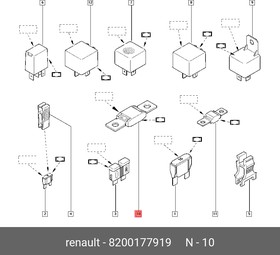 8200177919, Предохранитель стартера 150A RENAULT