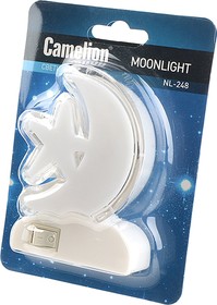 Camelion NL-248 ночник с выключателем, LED BL1, Светильник