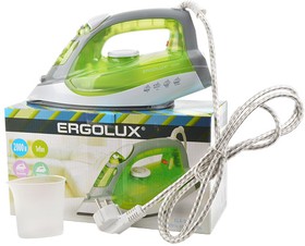 ERGOLUX ELX-SI02-C34 электрический, салатовый с белым и серым, Утюг
