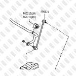 FP0821, Тяга стабилизатора передняя левая/правая