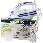 ERGOLUX ELX-SI03-C35 электрический, белый с синим, Утюг