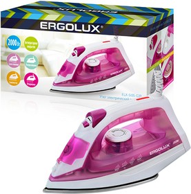 ERGOLUX ELX-SI05-C39 электрический, фиолетовый с белым, Утюг