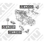 ME12001, ME12001_подушка ДВС передняя правая! MКПП\ Daewoo Lanos 1.4/1.5/1.6 97