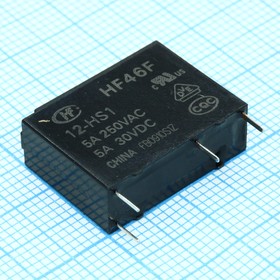 HF46F/12-HS1, Реле 1зам. 12VDC, 5A/250VAC – купить оптом и в розницу
