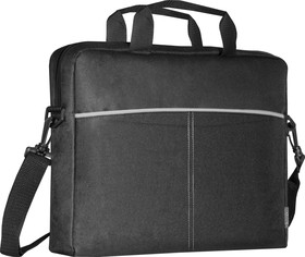 Фото 1/10 26086, Сумка для ноутбука Defender Lite 15.6 черный + серый, карман