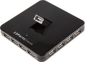 Фото 1/3 13 Port USB 2.0 USB A Hub, 85 x 130 x 140mm