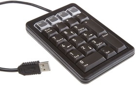 G84-4700LUCUS-2, Black Wired USB Numeric Keypad