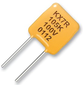 C320C105K5N5TA, Многослойный керамический конденсатор, 1 мкФ, 50 В, ± 10%, PC Pin, X8L, 2.54 мм