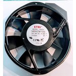 Вентилятор ETRI 148DH2TM11000 172x150x38 24V (19-28V)16.4W 2pin клемма крепеж-2 ...