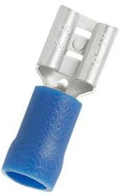 RND 465-00065, Spade Connector, Partially Insulated, 1.5 ... 2.5mm², Socket, Pack of 100 pieces