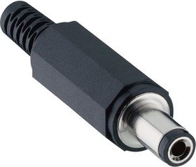 Фото 1/2 1634 02, DC Power Connector, Plug, Straight 2.5 x 5.5 x 9.5mm