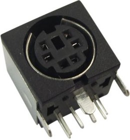 TM 0508 A/8, Mini DIN PCB Socket, Female, 8 Contacts