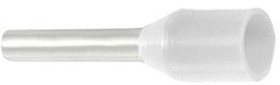 RND 465-00187, Bootlace Ferrule 0.5mm² White 14mm Pack of 100 pieces