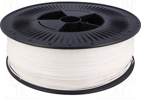 PLA 1,75 WHITE 5, Филамент PLA, белый, 5кг, 200-235°C, ±0,05мм, 1,75мм