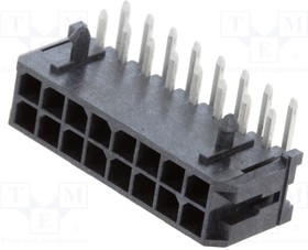 0430451601, Conn Wire to Board HDR 16 POS 3mm Solder RA Side Entry Thru-Hole Tray
