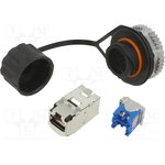 IAEBH6XS, Socket; RJ45; PIN: 8; Cat: 6a; shielded; Layout: 8p8c; IP67