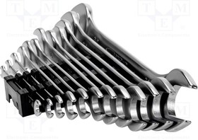 6M/12C, Набор ключей; рожковый; Кол-во шт: 12