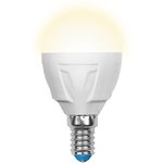 Светодиодная лампа Форма шар, матовая. Серия ЯРКАЯ LED-G45 7W/WW/E14/FR PLP01WH ...