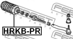 ПЫЛЬНИК РУЛЕВОЙ РЕЙКИ ЛЕВЫЙ
