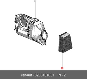 Фильтр воздушный 8 200 431 051 RENAULT 8200 431 051