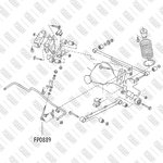 FP0889, Тяга стабилизатора задняя левая/правая