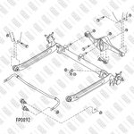 FP0892, Тяга стабилизатора задняя левая/правая