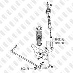 FP0924R, Тяга стабилизатора задняя правая