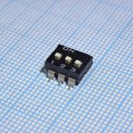 DM-03-V, DIP Switches / SIP Switches 3 Position, SPST SMD DIP Switch