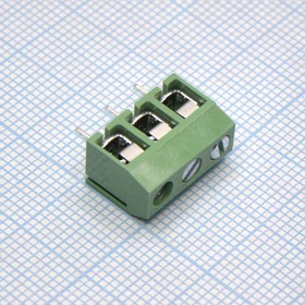 Фото 1/2 DG306-5.0-03P-14-00A(H), (DG306-5.0-03P-14-00ZH), Винтовой клеммный блок с защитой провода, 3 контакта. Серия DG306-5.0