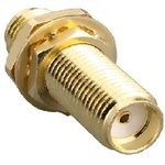 ADP-SMAF-SMAF-B-G, Straight Coaxial Adapter SMA Socket to SMA Socket 0 18GHz