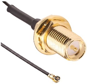 CSJ-RGFB-200-MHF4, RP-SMA to MHF4 Coaxial Cable, 200mm, Terminated