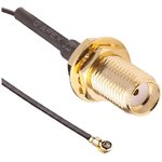 CSJ-SGFB-200-MHF4, SMA to MHF4 Coaxial Cable, 200mm, Terminated