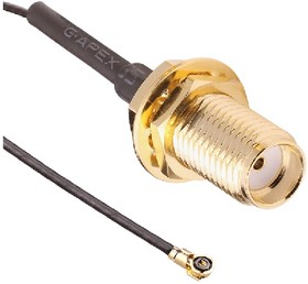 CSJ-SGFB-200-MHF4, SMA to MHF4 Coaxial Cable, 200mm, Terminated