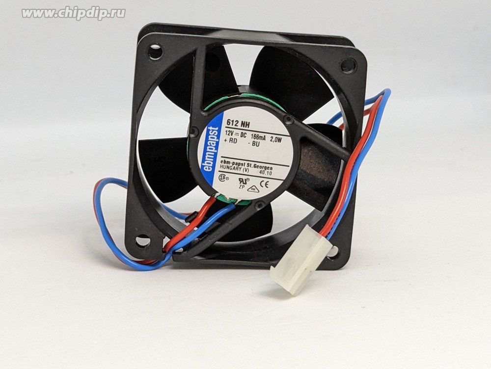 Produktbild von Ebmpapst 612 NHH DC-Lüfter 12V – 60x60x25 Mm, Leistungsstark, Made In Germany