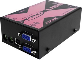 Фото 1/3 X-USBPRO-MS2-UK, Dual Monitor USB VGA over CATx KVM Extender, 300m