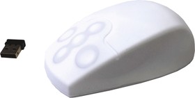 Фото 1/2 MOUNA-SIL-RFCWH, AccuMed 5 Button Wireless Medical Optical Mouse White