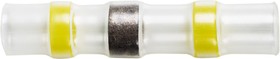 Фото 1/4 08-0754, Гильза кабельная изолированная ПК-т 6.0 термоусаживаемая под пайку L-40 мм 4.0-6.0 мм² желтая
