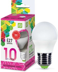 Лампа светодиодная LED-ШАР-standard 10Вт 230В Е27 6500К 900Лм ASD