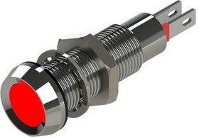 508-501-04, LED Indicator Red 8.1mm 2VDC 20mA