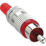 STO 2 ROT, RCA Connector 4 mm, Plug, Straight