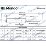 MOP045430, Амортизатор HYUNDAI Coupe (01-) крышки багажника (1шт.) MANDO