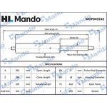MOP045532, Амортизатор LAND ROVER Range Rover (02-12) капота газовый MANDO