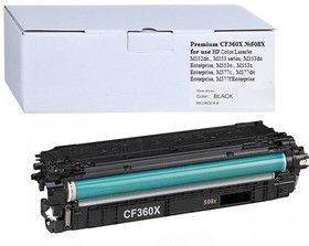 Фото 1/2 AQ CF360X, Совместимый картридж CF360X / 040H для HP СLJ M552, 553, 577, i-SENSYS LBP712Cx, LBP710Cx 12.5K Black Aquamarine
